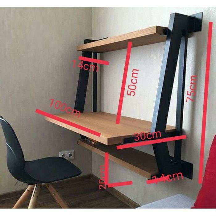 Meja Kerja Komputer Dinding