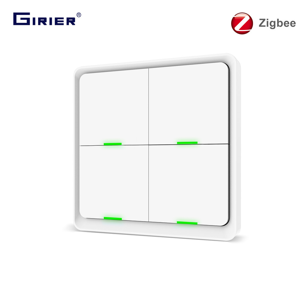 Tuya ZigBee Scene Switch 4 Gang, Smart Wireless Remote Control