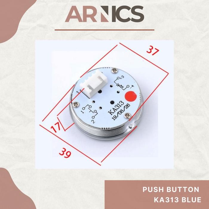 PUSH BUTTON KA313 PUSH BUTTON BIRU BLUE / ELEVATOR PUSH BUTTON / PUSH BUTTON LIFT