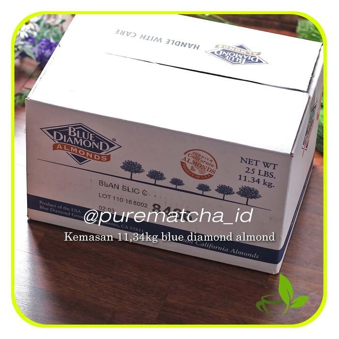 

Kacang Almond Powder Blue Diamond import Almond bubuk USA 100gr grosir
