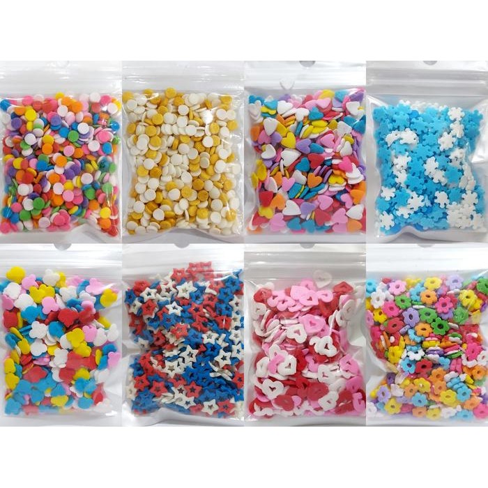 

Sprinkle Spikel Trimit Aneka Bentuk & Warna 100gr Topping Cake Kue #3