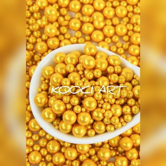 

20gr edible springkle trimit import mix size gold glamour repack murah