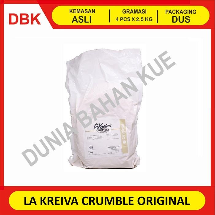 

ORIGINAL - LA KREIVA CRUMBLE FINE TOPPING 2.5 KG - 1 DUS 4 PCS