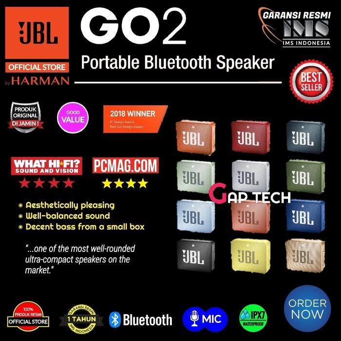 Jbl Go2 / Go 2 Waterproof Portable Bluetooth Speakers Original