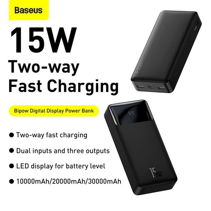 Baseus Bipow Powerbank Digital Display 20mAh 15W *