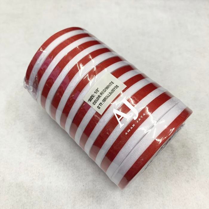 

(Allthebest) Pita Bendera Merah Putih 1/2 Inch / 1,25 cm / Pita Tali Medali 17 Agustus