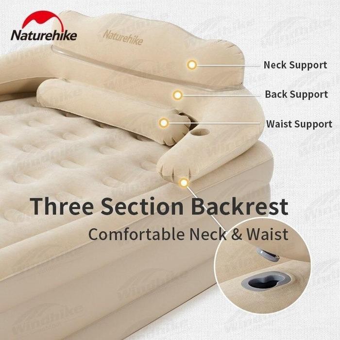 Terbaru MATRAS ANGIN + POMPA ELEKTRIK / KASUR CAMPING NATUREHIKE CNH22DZ002