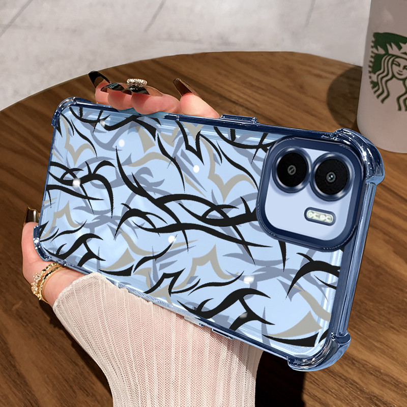 Casing Hp untuk Xiaomi Redmi A1 A2 Case Casing Graffiti batang pola Silikon Softcase HP Kesing empat