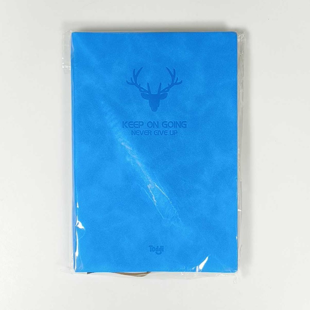 

Toddi Buku Jurnal Leather Notebook Diary 68GSM 200 Halaman Grid Biru A5