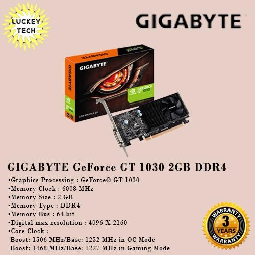Stok Terbatas Vga Card Gigabyte Geforce Gt 1030 2Gb Ddr4