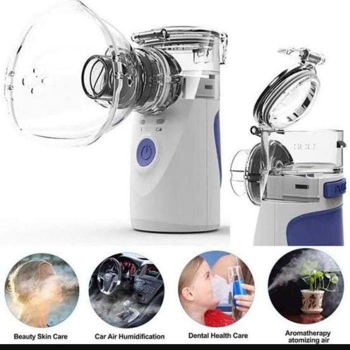JTTOP" NEBULIZER ALAT UAP OBAT ASMA PERNAPASAN PORTABLE PAKAI BATERAI / USB