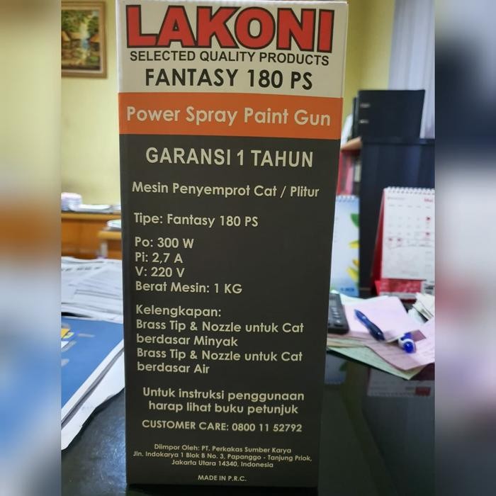 Terpopuler Power Spray Gun Lakoni Fantasy 180Ps Semprotan Angin Cat Listrik