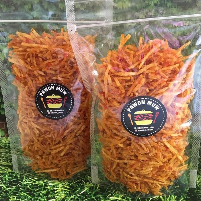 

KERIPIK KENTANG MUSTOFA PEDAS MANIS 100 GRAM - PAWON MUW - FOOD, SNACK CEMILAN KRIPIK CAMILAN