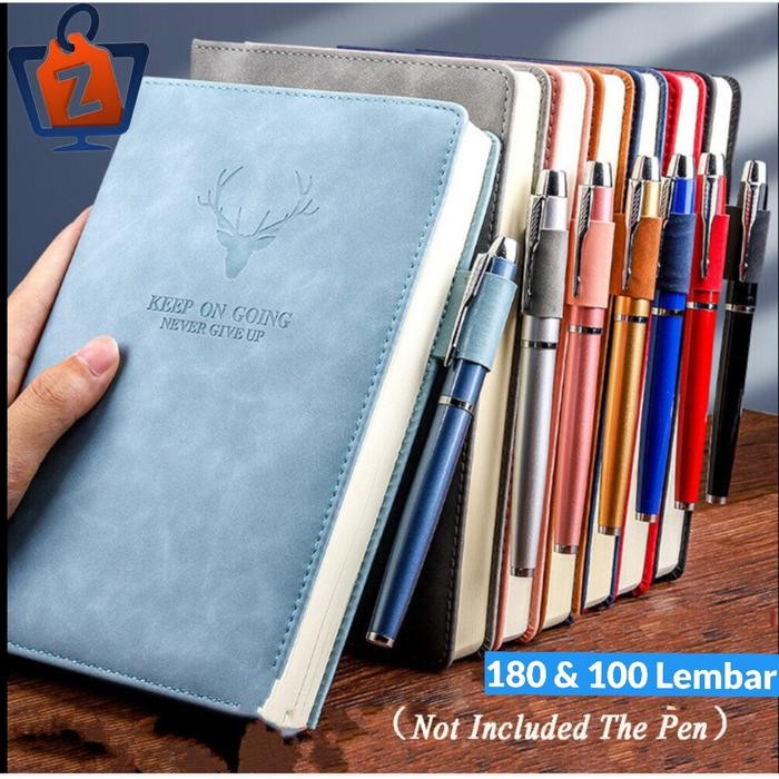 

Buku Catatan Agenda Kerja Notebooks Cover Kulit Kertas A5