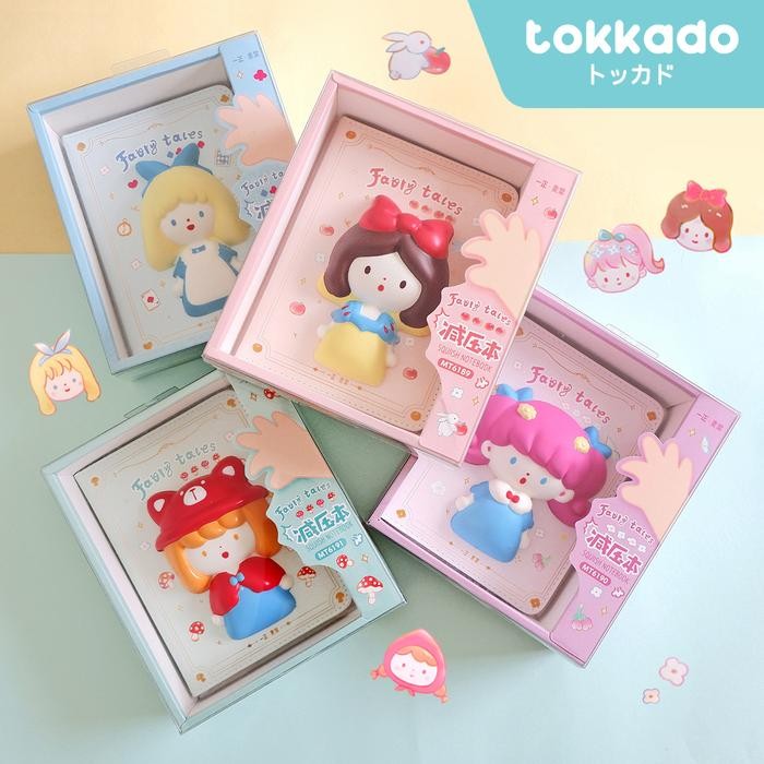 

TOKKADO Fairy Tales Squishy Planner Notebook Agenda Buku Catatan Lucu