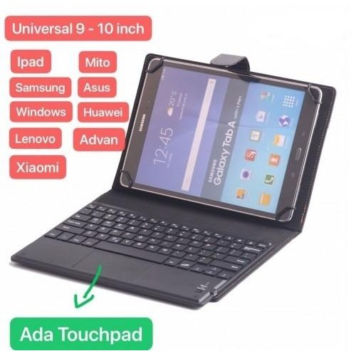 ADVAN TAB SKETSA 10 KEYBOARD BLUETOOTH WIRELESS TOUCHPAD LEATHER CASE