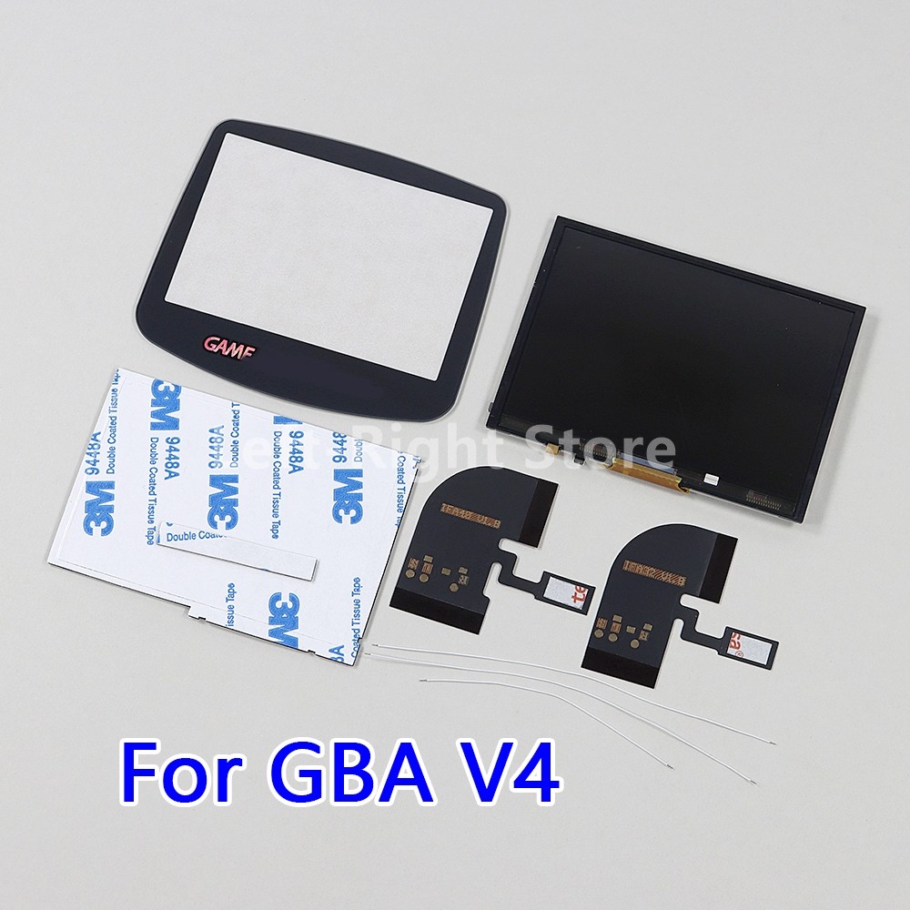 5sets IPS Backlight LCD Display Screen Adjustable Brightness for GBA High Light Screen LCD V4 10 Lev