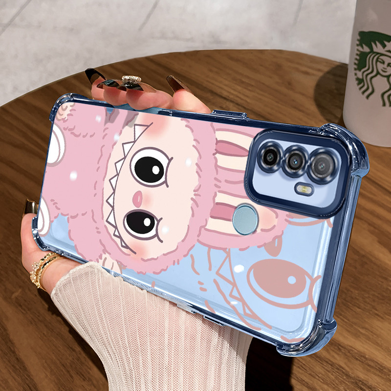 Casing Hp untuk OPPO A53 2020 A53s A32 A33 2020 Case Casing Monster ungu biru Cesing pelindung Silik