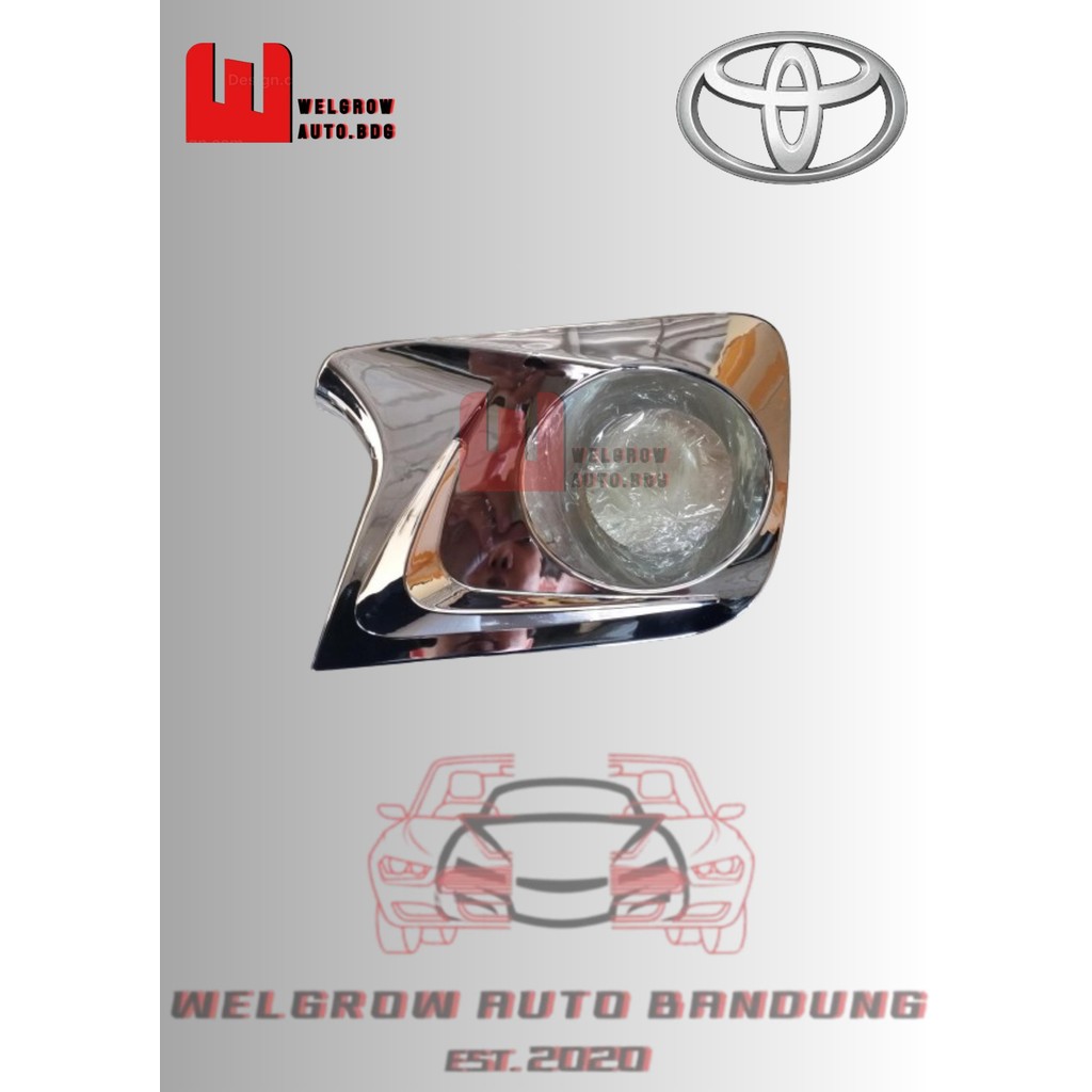 AKSESORIS - COVER FOGLAMP CHROME (RH/KANAN), TOYOTA AVANZA 2011~2015