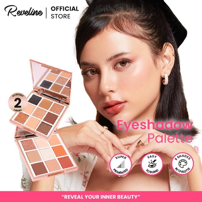 REVELINE Eyeshadow Palette Make Up Pallete Eyeshadow Glitter Brown Creamy