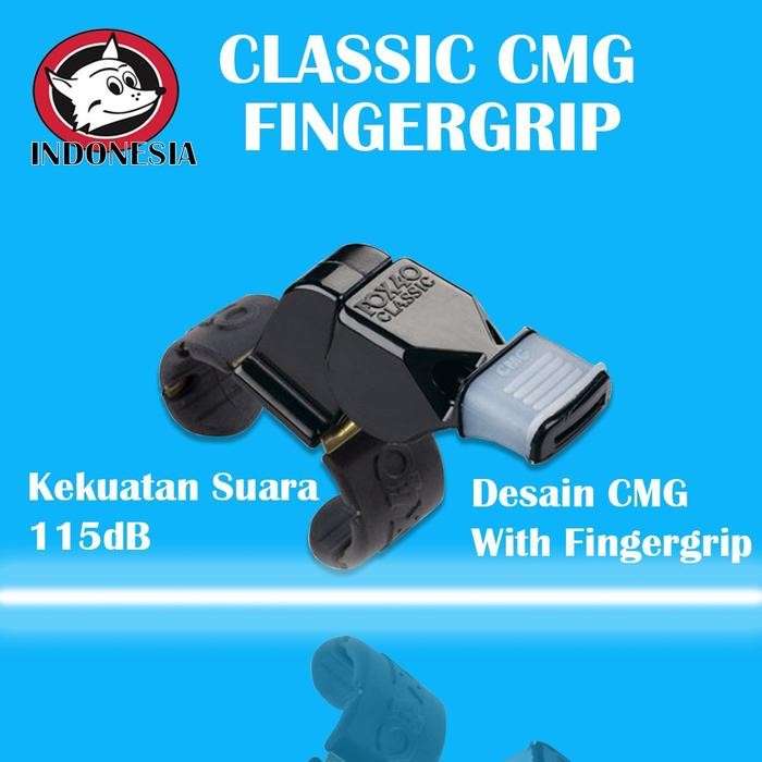 MURAH Peluit Wasit Fox40 Fox 40 Classic CMG Fingergrip Whistle Original