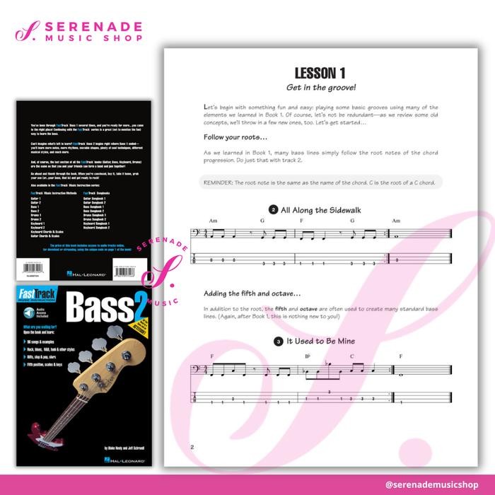 FastTrack Bass Method Book 1 2 Buku Belajar Gitar Bass Pemula