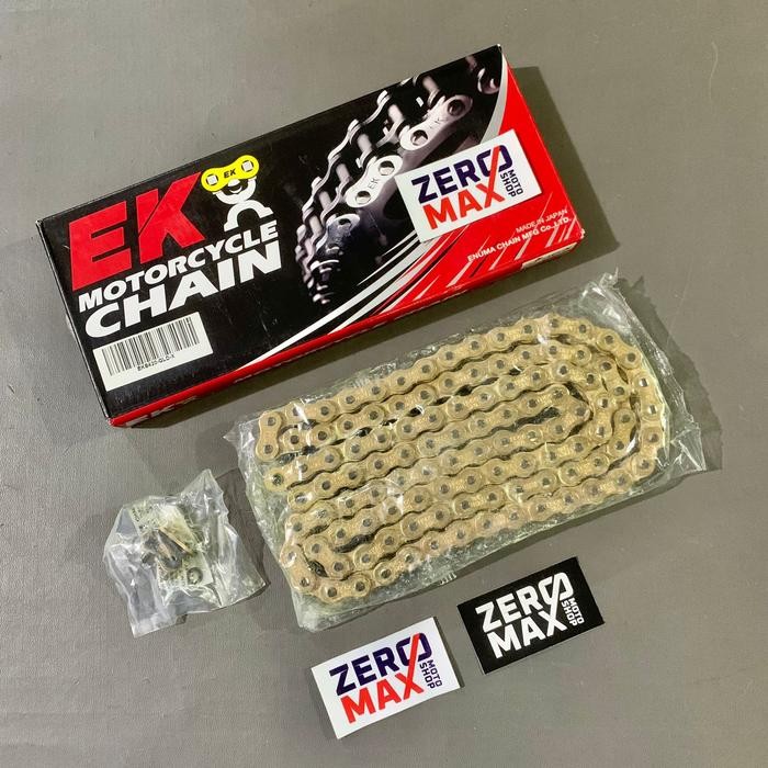 RANTAI EK CHAIN JAPAN SRO ORING O RING 420 420-110L 420-110 GOLD