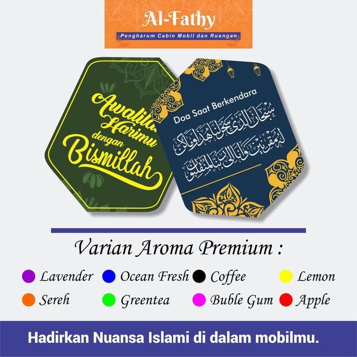 (Allthebest) Parfum Mobil Aroma Premium Pewangi Dan Pengharum Desain Islami