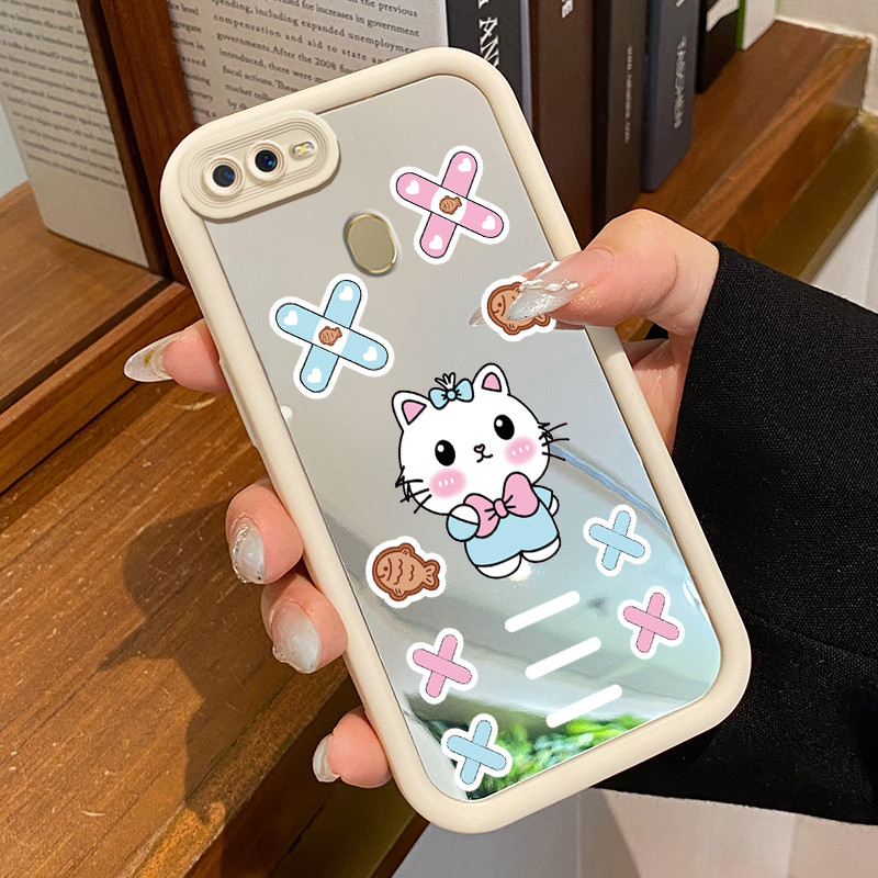 Casing Hp OPPO A7 OPPO A5s OPPO A12 OPPO A12S A11k Case Casing ponsel Cesing pelindung cermin Love C