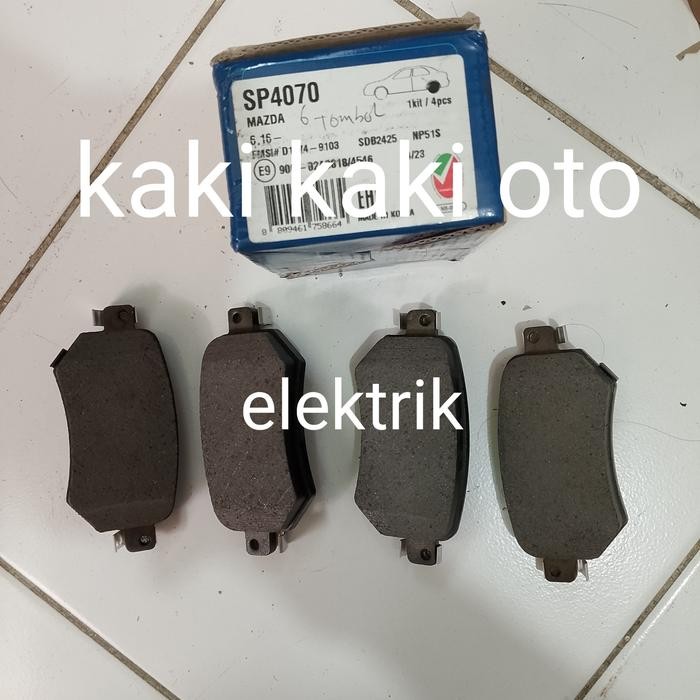 Brake Pad Disc Brake Kampas Rem Kanvas Rem Kampas Disc Belakang New Mazda 6 Mazda-6 Mazda6 New Sky