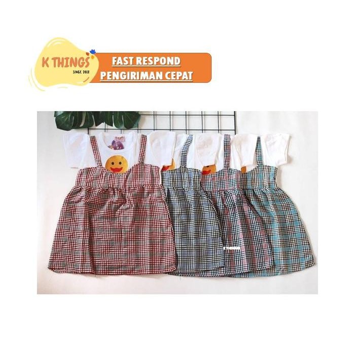 Dress Bayi Perempuan Gaun Baby Perempuan Kado Bayi Usia 0 - 1 Tahun