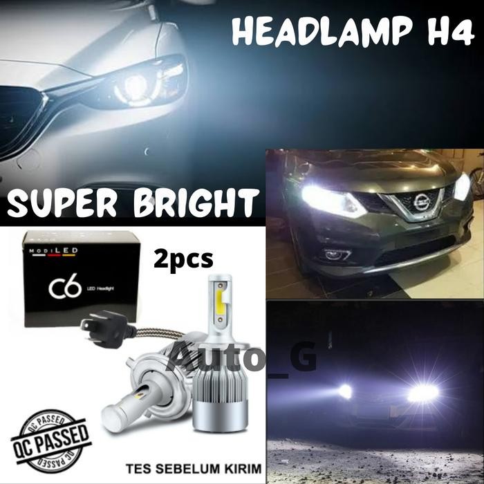 Lampu Led C6 H4 Untuk Headlamp Atau Lampu Utama Mobil Super Bright