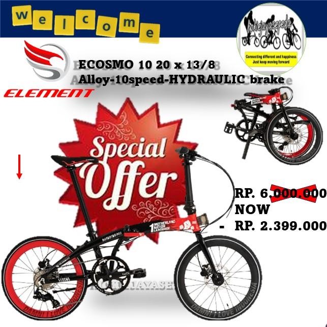 Sepeda Lipat Element Ecosmo 10 Speed Series