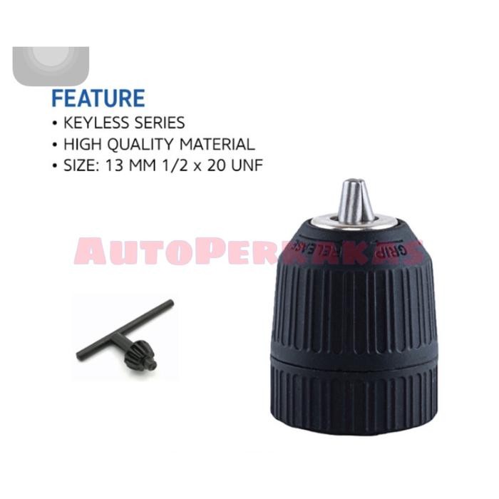 Hitachi Tools - Kepala Bor 13Mm Tanpa Kunci