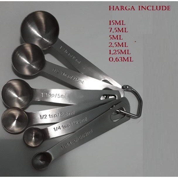 Sendok Takar Set/Measuring Spoon/Spoon Set Anti Karat