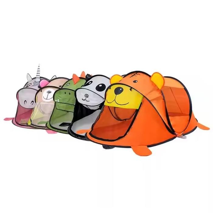 Tenda Anak Karakter Hewan Indoor Outdoor (Bonus Tas) Tenda Camping Tenda Lipat Mainan Anak Permainan