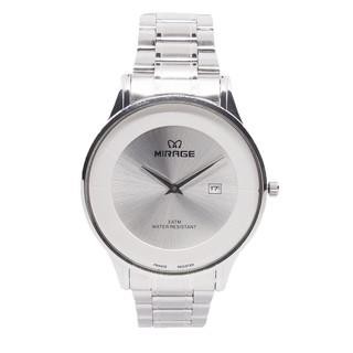 Mirage Watch - Jam Tangan Analog Pria Casual Formal Tahan Air Anti Karat 8670 M Mirage Silver Kaca