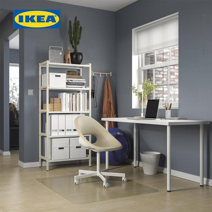 NEW IKEA LAGKAPTEN/ADILS Meja Kerja/Belajar Minimalis Putih 140x60cm