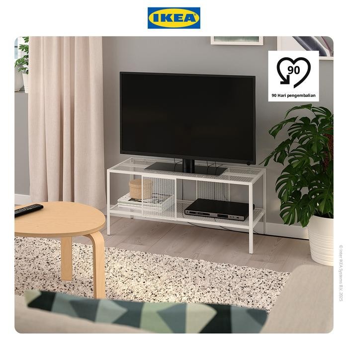 NEW IKEA BAGGEBO Meja TV Minimalis Putih 90x35x40 cm