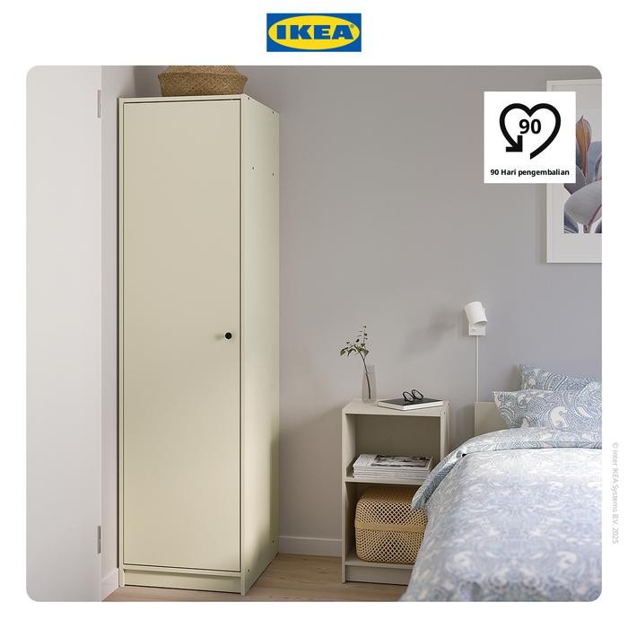 NEW IKEA GURSKEN Lemari Pakaian Minimalis Krem Muda 49x55x186 cm
