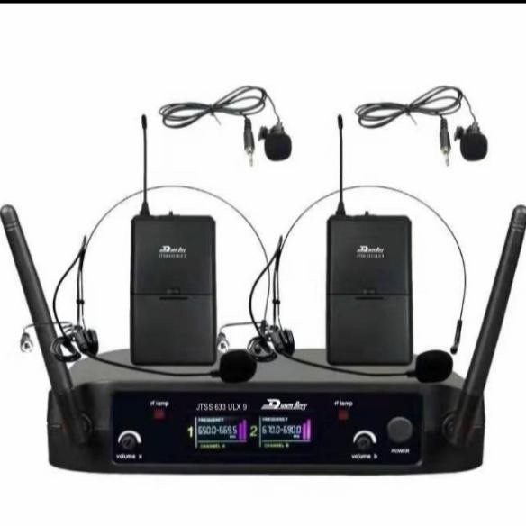 TERMURAH Mic wireless clip on headset Mic wireless Dusenberg jtss 633 ulx 9