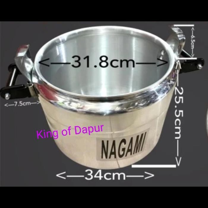 Panci Presto 25 Liter Nagami Good Quality Tebal Pressure Cooker