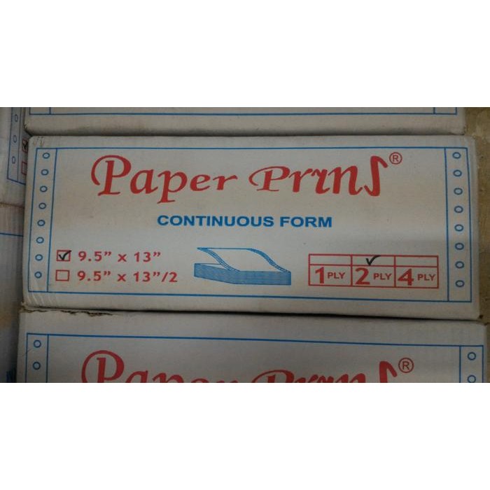 

Continuous Form Paper Print 9X13 Rangkap 2