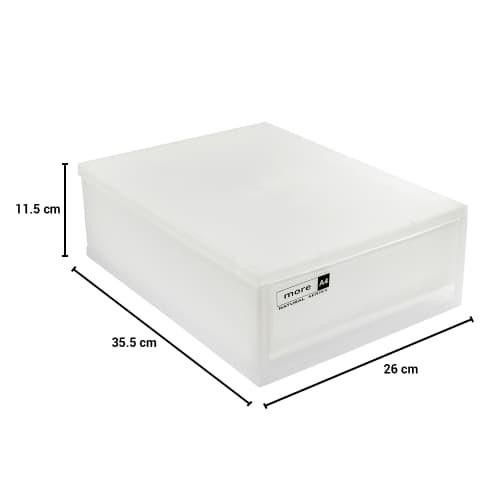 

Kotak Laci Penyimpanan Dokumen Kertas A4 Multifungsi 35X26X11Cm_Putih