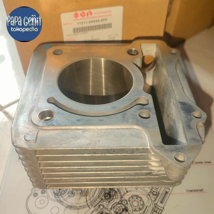 block seher cylinder satria fu 150 karburator ori nos joss