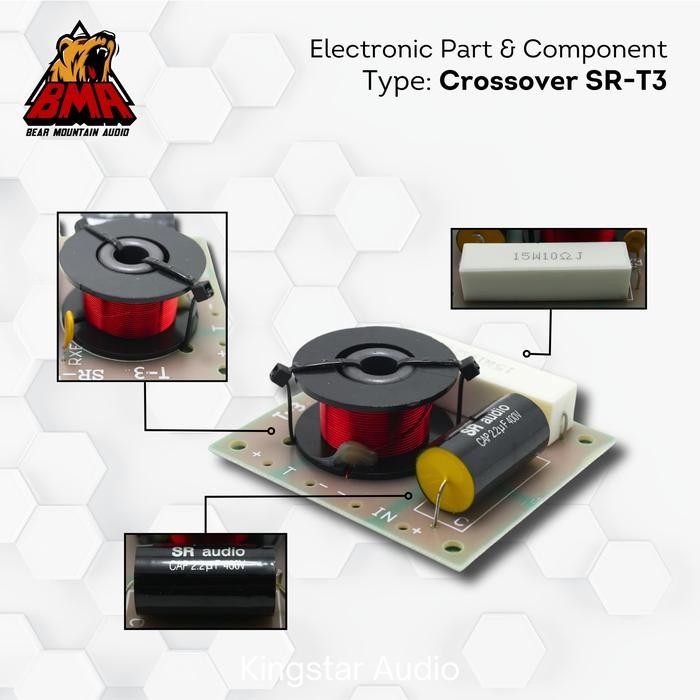 Crossover Tweeter Bma Sr T3 Xover T 3 Pasif 1 Way Crosover High 1 2 Inch Twitter