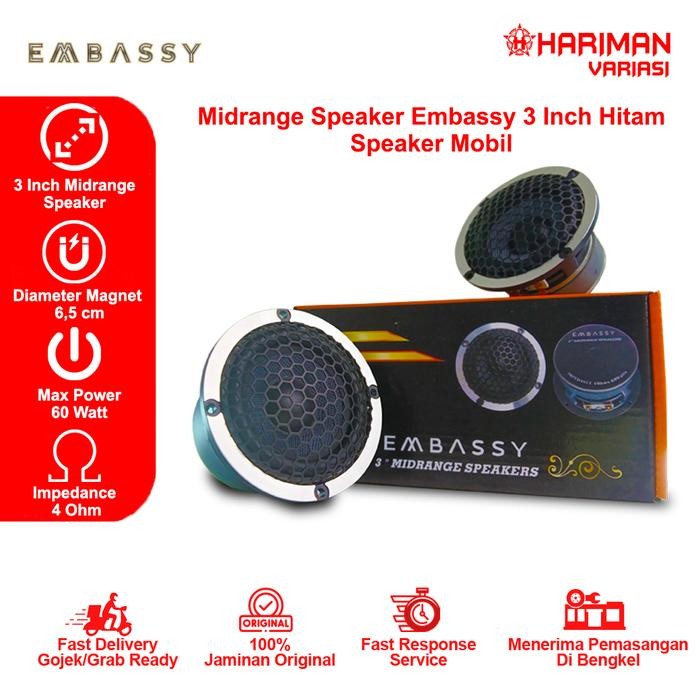Midrange Embassy 3 Inch Speaker Midrange 3 Inch
