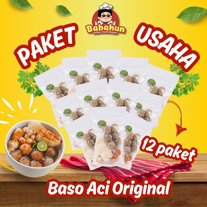 

[Ready Stok] Baso Aci Original isi 12 Bungkus Paket Super Cuan Babahun Cuangki Instan Bawang Mie