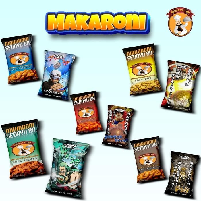 

MAKARONI KRISPI SEDAYU88 ISI 50PCS MIX VARIAN RASA Camilan