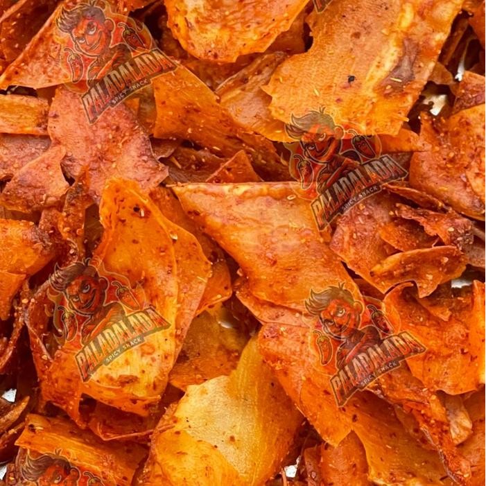 

KRIPSET Keripik Singkong 1kg Pedas Gurih Renyah - Snack Best Seller Murah - Asin, Pedas Cemilan